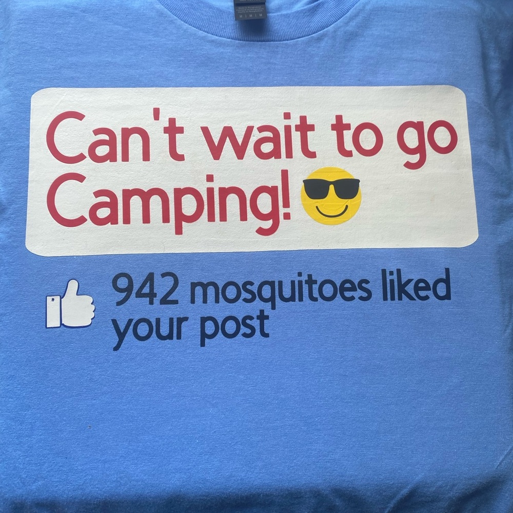 Facebook Funny Camping Post Graphic Tee